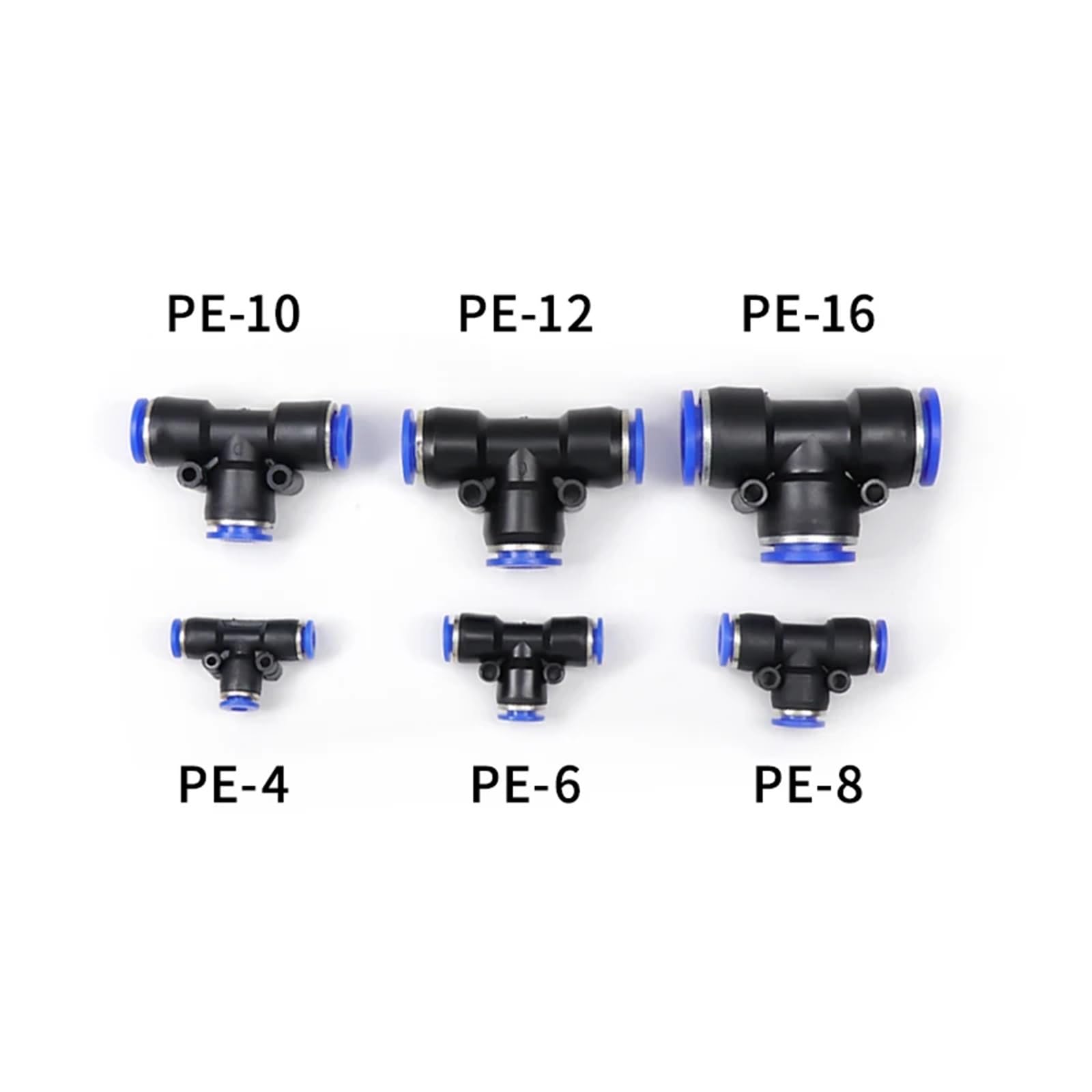 100 Stück pneumatische Armaturen, Push-to-Connect-Luftschlauchverbinder-Set