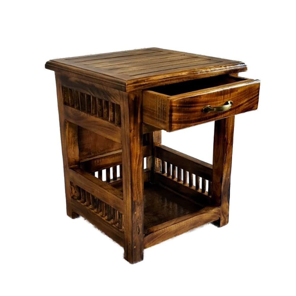 Wood Creation Side Table Round Outdoor Side Table Small Sofa End Table Indoor Accent Table Coffee Table for Living Room Bedroom Balcony Office-picture-16