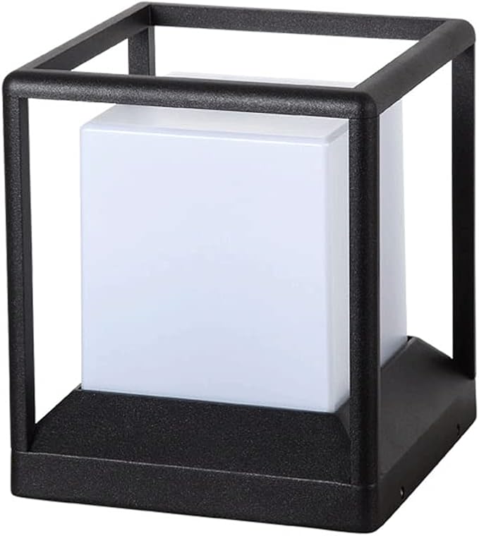 SHUANGZ IP54 Waterdichte Paallampen Gazonlamp Straatlantaarn Post Cap Light Tuin Outdoor Post Cap Light Omheining Decoratie Buiten Post Lamp Armatuur Met Pier Mount Adapter, Voor Patio Porch Garden SHUANGZ