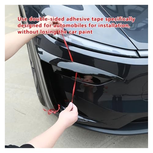 Spoiler avant Tesla Model Y 2025 Juniper noir brillant - 4