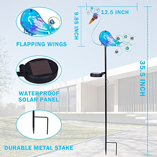 Afirst Solar Outdoor Lights Decorative - Solar Garden Stakes Peacock Decorative Lights Waterproof Led Light For Garden Landscape Lawn Path Garden Flower Bed Patio Yard Decoration #TOP3
