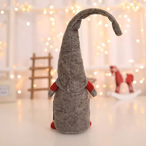 Miniatura 8 de KESYOO Adorno de muñeco de gnomo de Navidad sueco Tomte, adorable muñeca sin rostro, sueco, escandinavo, Papá Noel, decoración de escritorio para