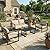 Outdoor Patio Furniture Sets of 4, Metal Patio Conversation Sets with Coffee Table, Outside Seating Furniture with Loveseat, 2 Chairs and Thick Cushions for Porch, Apartments, Deck, Bistro, Garden