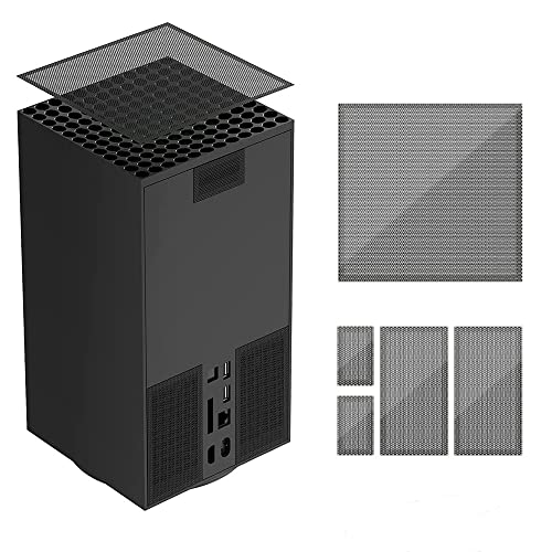 UYUYong Housse Anti-Poussière Compatible avec Console Xbox Series X Filtre Anti-Poussière en PVC Compatible avec Protection Anti-Poussière Supérieure et Arrière Xbox Series X Cover