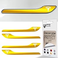 Vista 41 de IPG Compatible para Modelo 3 / Modelo Y Kit de calcomanías para manija de puerta (Set de 4) con logo de Tesla Personaliza tu Tesla (Bronce)