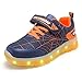 Bambini LED Light-up Scarpe con Telecomando Low-Top Lampeggiante Scarpe da Ginnastica Sneakers con Luci per Ragazze e Ragazzi