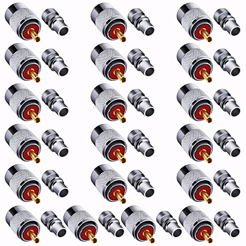 Lot PL259 UHF mâle Fanbalunke en téflon haute température pour câble RG213 et RG8