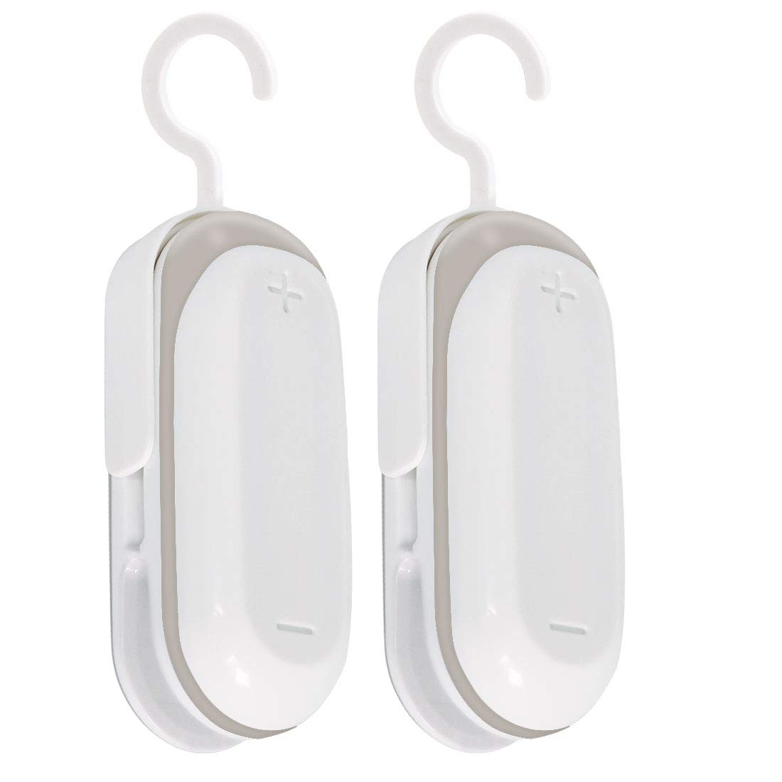 mempedont Mini Bag Sealer – Heat Sealer for Plastic Bags – Vacuum Food Sealer and Cutter – Portable and Practical– Handheld Bag Sealer – Set of 2