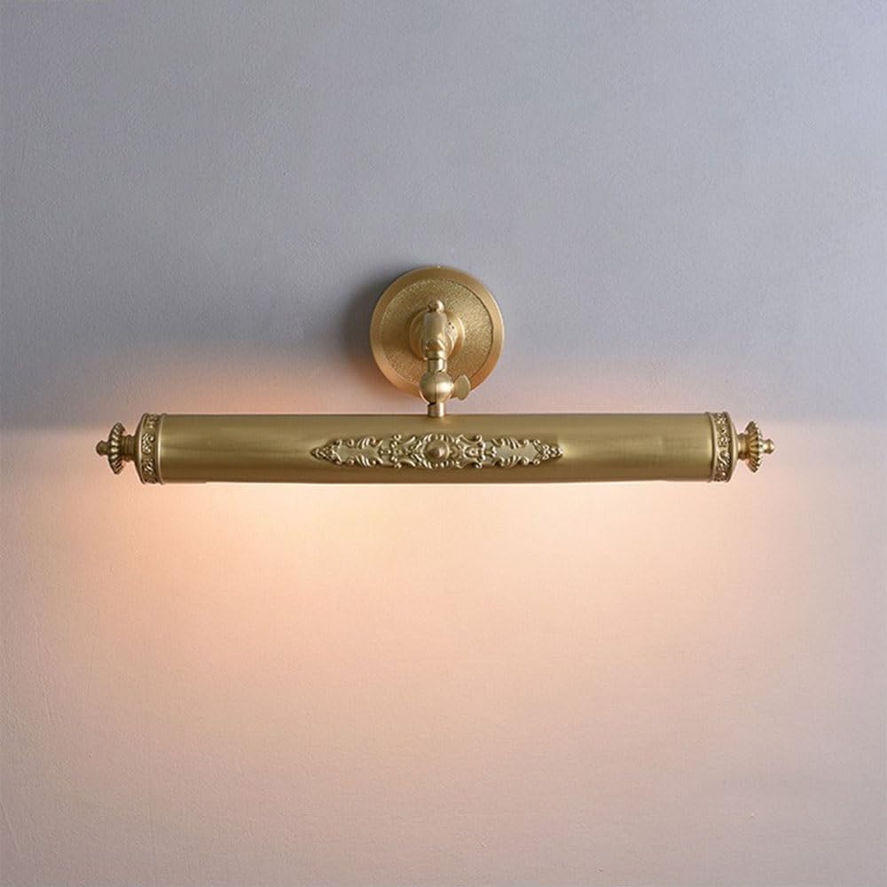 Kinkiet Metalowa rzeźbiona lampa olejna do oświetlenia toaletki, wypełniająca korytarza galerii sztuki w holu Lampa ścienna do łazienki