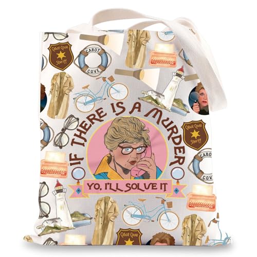 Bolso tipo tote Murder para fans de Jessica Fletcher, merchandising de Cabot Cove miniatura 1