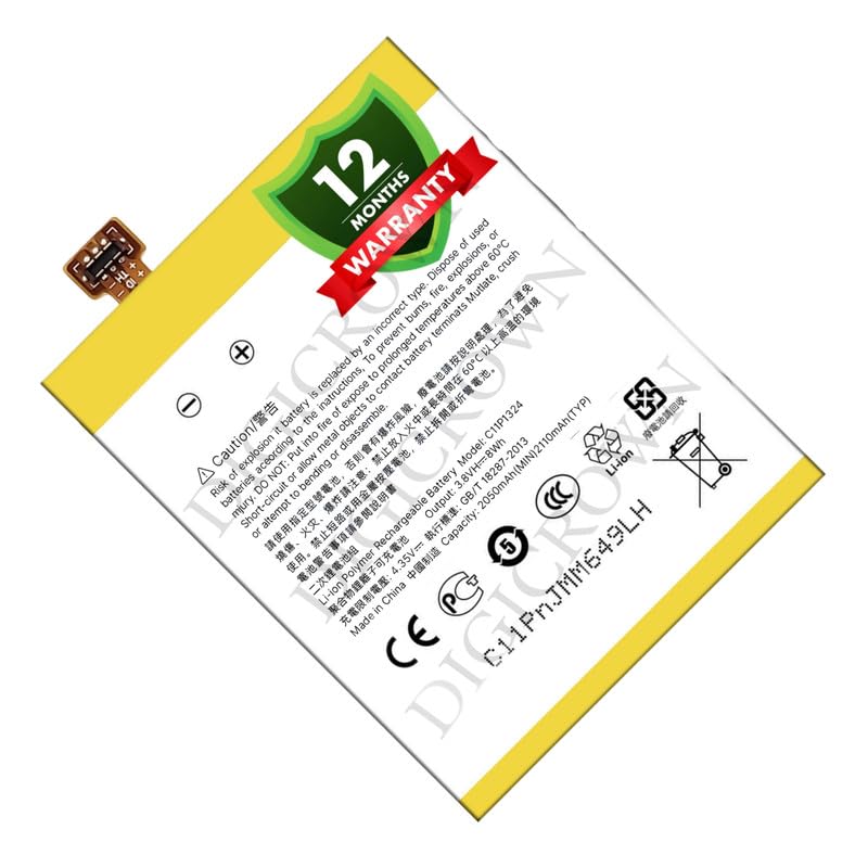 Image of Original C11P1324 Battery Compatible for Asus Zenfone 5 (A500CG, A500KL, A501CG, T00F, T00J, T00J-D, T00P) - (2050mAh) - 1 Year Warranty