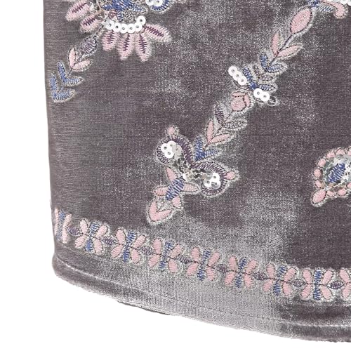 Image of Women Vintage Floral Embroidered Vest Y2K Sleeveless Open Front Cardigan Boho Linen Cropped Waistcoat