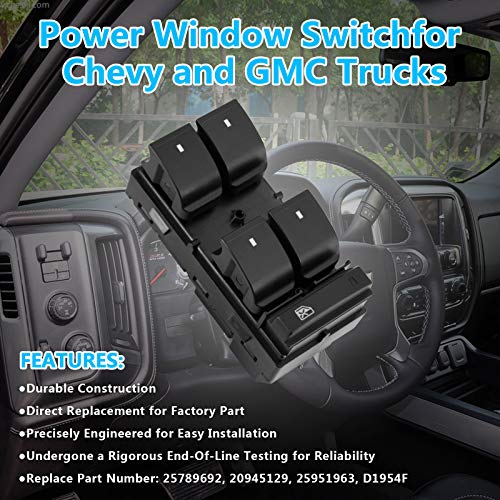 image for hikotor Driver Side Power Window Switch Replacement Electric Master Co