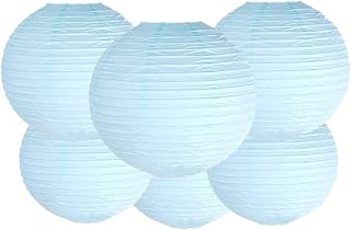 Pack of 6 Round Paper Lantern Lamp Paper Lanterns Party Decorations (Bab...