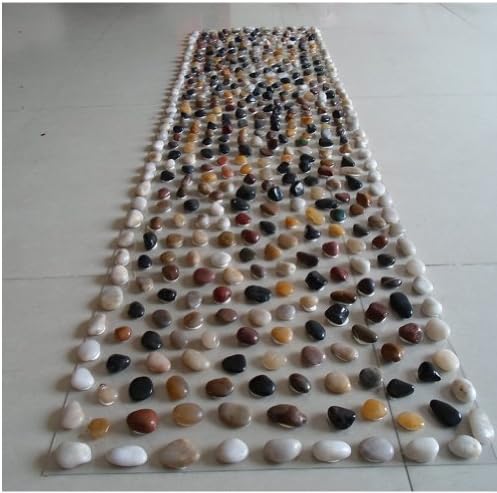 Natural Pebbles Reflexology Foot Massage Yoga Mat Stay Home Exercise Walkway image 5