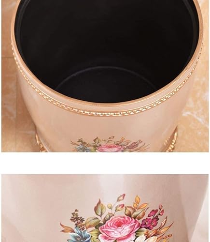Miniatura 4 de DHAEY Kitchen Trash Cans Garbage Cans, Trash Can with Lid European Resin Storage Bucket Creative Home Decoration for Home Office Waste Baskets Home