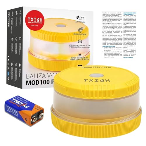 Baliza V16 Homologada DGT 3.0 conectada por geolocalización NB-IoT