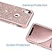 Hython Compatible with iPhone XR Case, Heavy Duty Full-Body Defender Protective Bling Glitter Sparkle Hard Shell Armor Hybrid Shockproof Silicone Rubber Bumper Cover for 6.1-Inch, Rose Gold