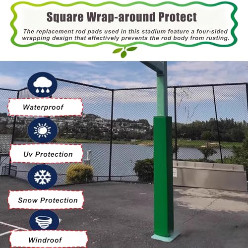 Outdoor Basketballkorb Stangenpolster – Schaumstofffolie für Spielplatz, Fitnessstudio, Garage, quadratisches Kissen für Sicherheit und Schutz