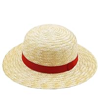 Memfish Lufy Sombrero de paja Dinero D Lufy Gorras de disfraz de