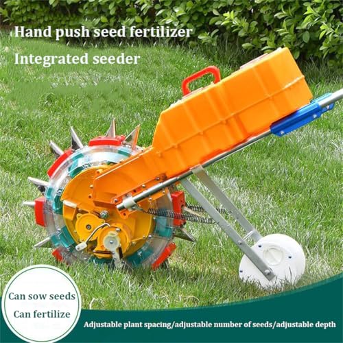 Sembradora de Jardín Manual con 8 Boquillas y Doble Tolva miniatura 4