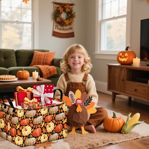 Image of Rec Box Hamper Storage Basket Collapsible Organizer Bin Gift Shelf Baskets for Home and Kitchen Storage