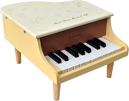 MUSICUBE Piano de cola para niños de 18 teclas para niños de 3 a 7 años de edad, principiantes, niñas, niños, primer mini piano, juguetes educativos