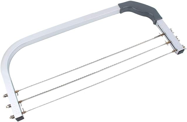 Adjustable Cake Leveler, Professional Layer Cake Slicer Cutter with 3 Stainless Steel Blades Baking Accessories for Bread Loaf Cake