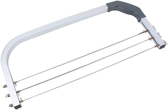 Agatige Adjustable Cake Leveler, Professional Layer Cake Slicer Cutter with 3 Stainless Steel Blades Baking Accessories for Bread Loaf Cake