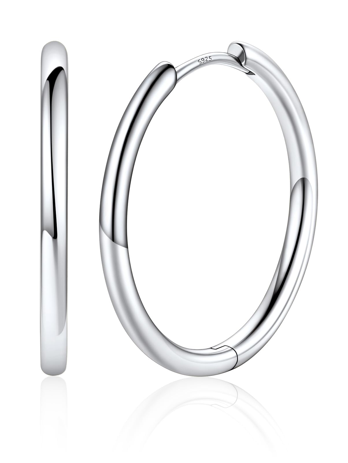 Silvora 14K Gold Plated Huggie Hoop Earrings for Women, Small Gold Hoops