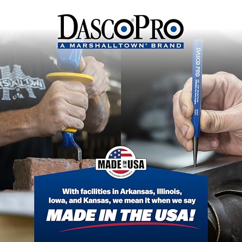 DASCO PRO 10 Inch Plugging Chisel, Made In The USA, Clean Mortar Without Binding, VN74761 - Thumbnail 7
