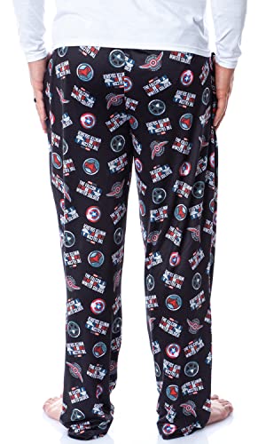 Marvel Mens' The Falcon and the Winter Soldier Tossed Print Pajama Pants4