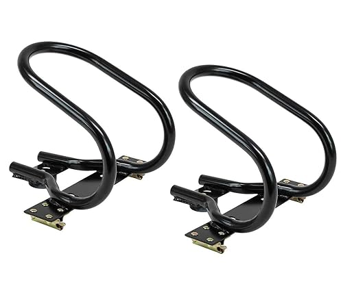 Mytee Products 7" Rueda De Motocicleta Acero Para E-TrackX-Track System - Negro (2 Pack)