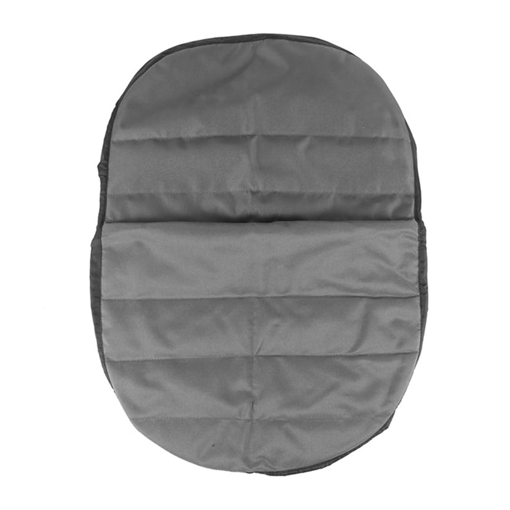 Universal para Asiento de Tractor, Cortacésped, Acolchada, Cómoda, Bolsa de Almacenamiento, Mediana (Gris)