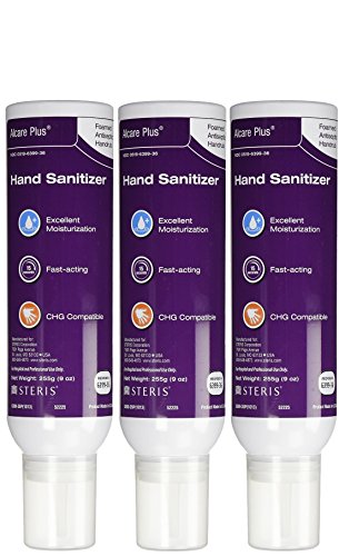 Steris Alcare Foam Alcohol 9 oz (Set of 3)