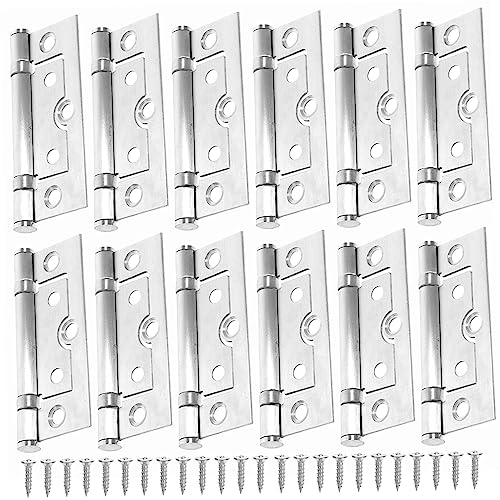 Angoily 6pares Bisagras De Puerta Enrasadas Sin Embutir Bisagras Pequeñas Para Puertas De Armario Uso Muebles Resistentes