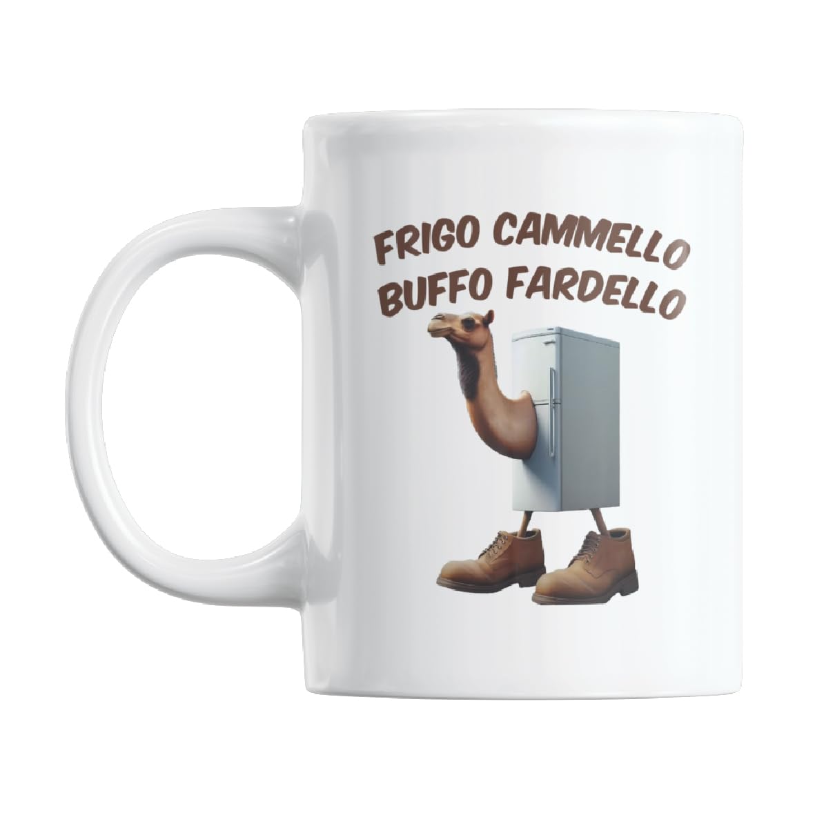 Gift Island Frigo Camello Buffo Fardello Italian Brain Rot Mug - Meme Mug - Funny Gifts - Secret Santa Gift Mug - Coffee Mug - 11 oz