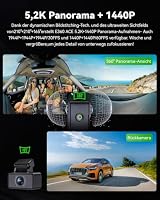 VANTRUE E360 ACE 3 Kanal Panorama Dashcam Dual STARVIS 2 HDR Nachtsicht – Ansicht 2