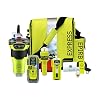 ACR GlobalFix V5 AIS EPIRB with ResQLink View RLS PLB Survival Kit with USCG Approved ResQFlare E-Flare, Ditchbag, Strobe Light, Hemilight Lifevest Light, USCG Whistle & Signal Mirror – 2341.1