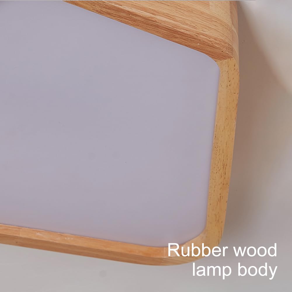 Sufitowa Led, Półpłaska, Sufitowa, Drewniana Sufitowa Do Sypialni Z Akrylowym Kloszem, Nowoczesne Minimalistyczne Lampy Sufitowe Do Kuchni, Korytarza I Pralni/35 Cm