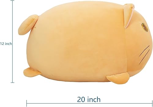 Miniatura 7 de Almohada de felpa con bonito sello de 16 pulgadas juguete de peluche suave, peluche de sello de globo gordito para niños y niñas, decoración de