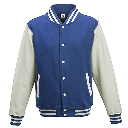 Image of Star and Stripes Varsity Jacket Royal Blue with White Sleeve X Large Plus 1 T Shirt