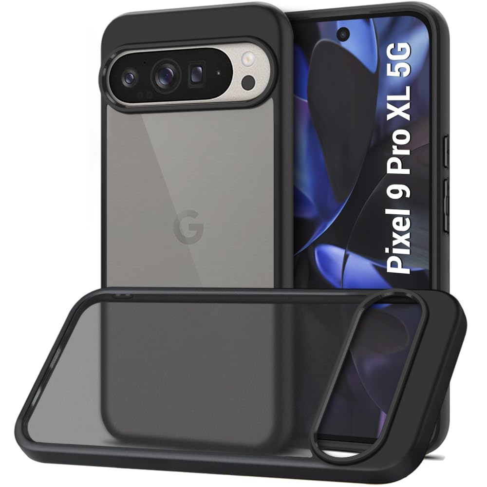 TheGiftKart Ultra-Hybrid Shockproof Back Cover Case for Google Pixel 9 Pro XL | Camera Protection Bump | Hard Back Case for Google Pixel 9 Pro XL (PC & TPU, Smoked Matte Back, Black Sides) (B0DCTQBW92) Amazon Price History, Amazon Price Tracker