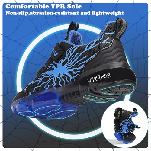 Image of VITUOFLY Boys Girls Sneakers Kids Mesh Lightweight Running Tennis Shoes