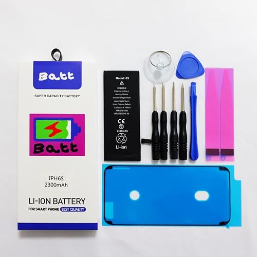 Image of Batt® High Capacity Battery Kit for iPhones Includes All Stickers & MAGNETIC Tools (iPhone 6S)