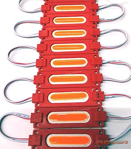 CUCE Luvik 6p LED Strips 12V Waterproof 5630/5730 LED SMD Injection Module (Pack of 20 Module) (Red)