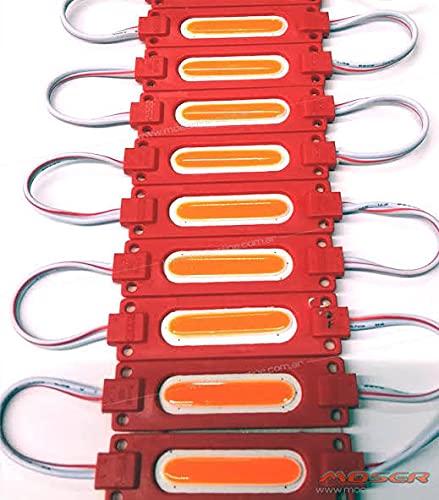 CUCE Luvik 6p LED Strips 12V Waterproof 5630/5730 LED SMD Injection Module (Pack of 20 Module) (Red)