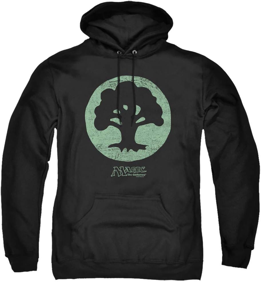 Magic The Gathering Green Symbol Unisex Adult Pull-Over Hoodie for Men and Women