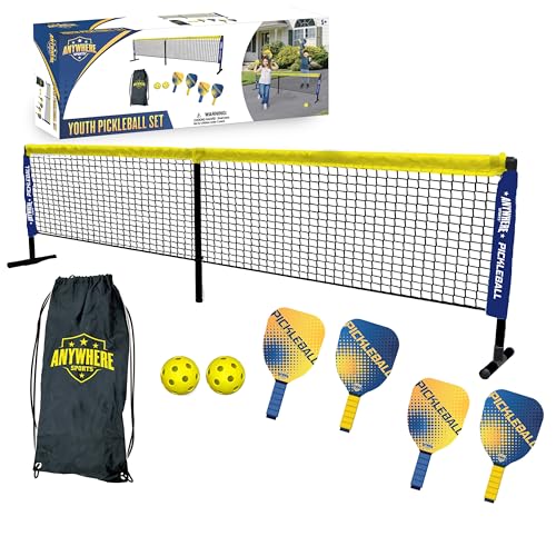 Ultimate Youth Pickleball Set with Net, Paddles, and Balls -