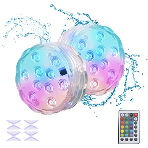 XPJBKC Poolbeleuchtung Solar - 7 Farben IP65 Unterwasser LED Leuchten